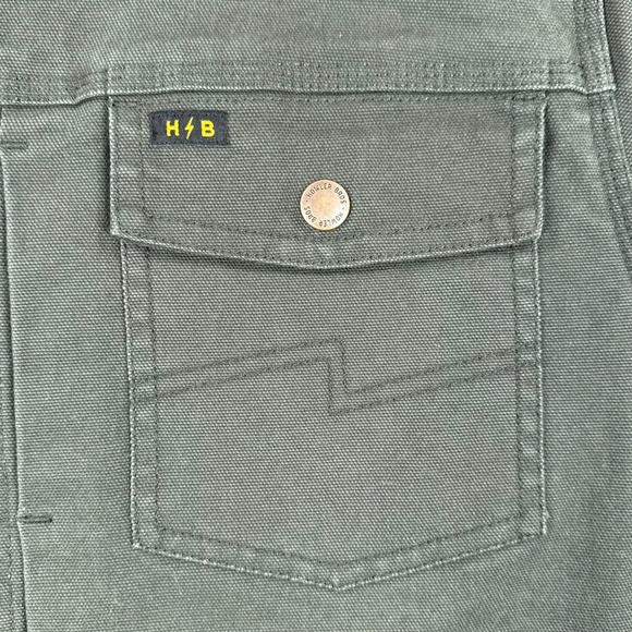 Howler Brothers Jacket Mens Medium Green Gaucho Utility Canvas Chore Outdoors - Picture 5 of 15